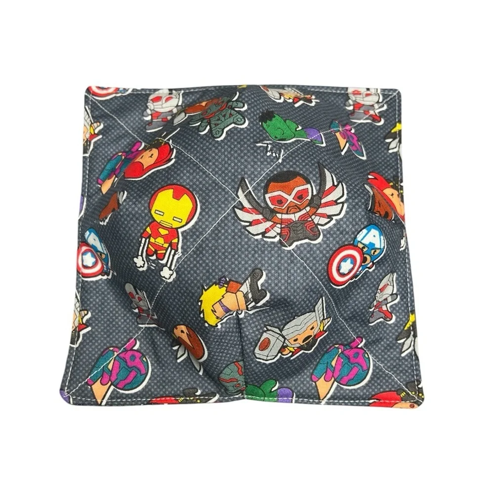Hand Crafted Bowl Cozy Bowl Holder Microwavable  Cotton Padded Marvel Characters